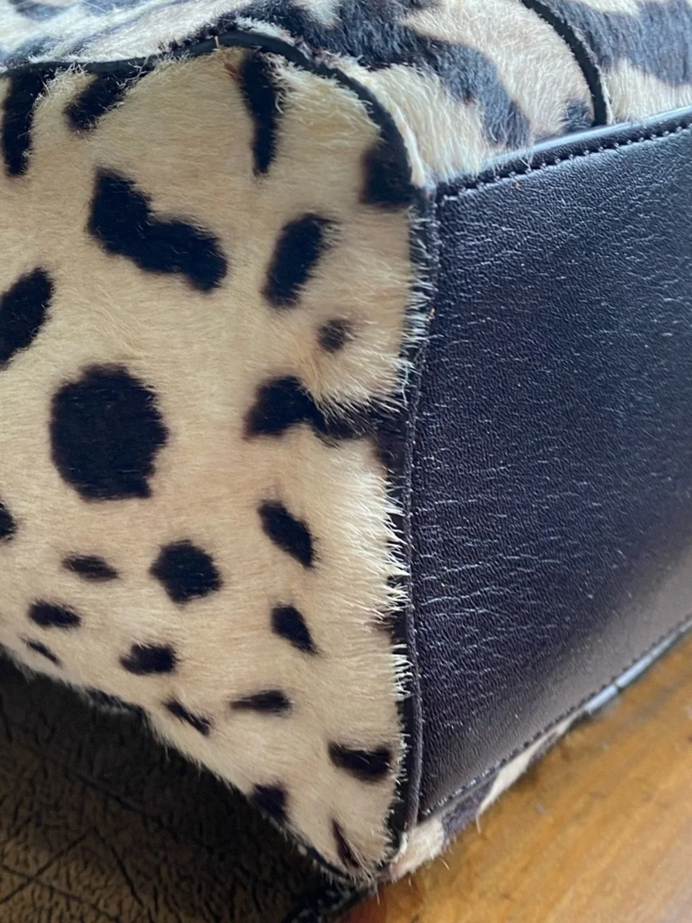 Coach XL Legacy HairCalf Ocelet North South Tote Bag - Picture 10 of 17